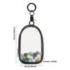 Clear PVC Miniature Doll Storage Bag Transparent Figure Display Bag with Keyring For Travel And Shopping Trips