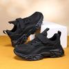 Lightweight Children's Black Sneakers Breathable Mesh For Boys Casual Walking Shoes Non-slip Kid Girls' School Running Shoes