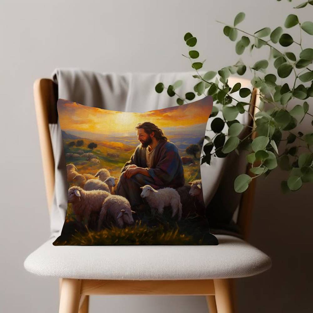 Holy Religious Belief God Jesus and Holy Spirit Pillow Anime Pillow Sofa Bed Head Pillow Cover Cushion Cover Fashion
