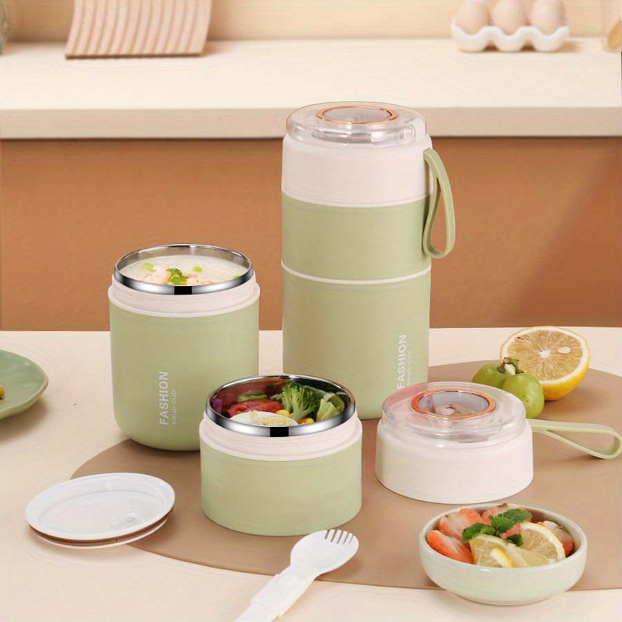 

Ланч-бокс из нержавеющей стали SUS304, термоизолированный ланч-бокс, стакан для завтрака большой вместимости, ланч-бокс можно использовать как стакан для воды 1