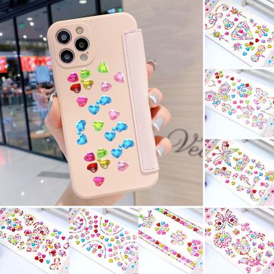 Children Faux Gem Stickers Shiny Rhinestone 3D Stickers Self Adhesive DIY Art Crafts Journaling Scrapbooking Crown
