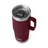 YETI Rambler 20 Travel Mug, Stainless Steel, Vacuum Insulated, with Stronghold Lid, Wildvine Red