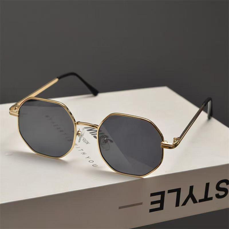 Fashion Men Women Square Sunglasses Brand Designer Metal Frame Sun Glasses Uv400 Eyeglasses Simplity Alloy Frame Eyewear