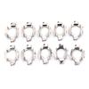 10Pcs H7 Adapter Headlamp Socket Car Led Bulb Holder Lamp Base For D101 High Temperature Resistant Stainless Steel Material