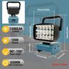Přenosné pracovní světlo s 18 LED, s ochranou proti podpětí a ergonomickou rukojetí, kompatibilní s více modely lithium-iontových baterií 18V 20V