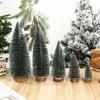 Christmas Mini Snow-covered Pine Tree Decoration Piece Festive Atmosphere with Snow-covered Pine Tree on The Tabletop, Christmas Tree Decoration Piece