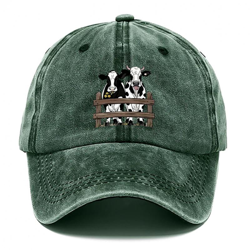 Pc Cows Printed Hat Hats for Men Lovely Style Hat for Women Breathable Baseball Caps Outdoor Hat Adjustable DAD Hats Suit