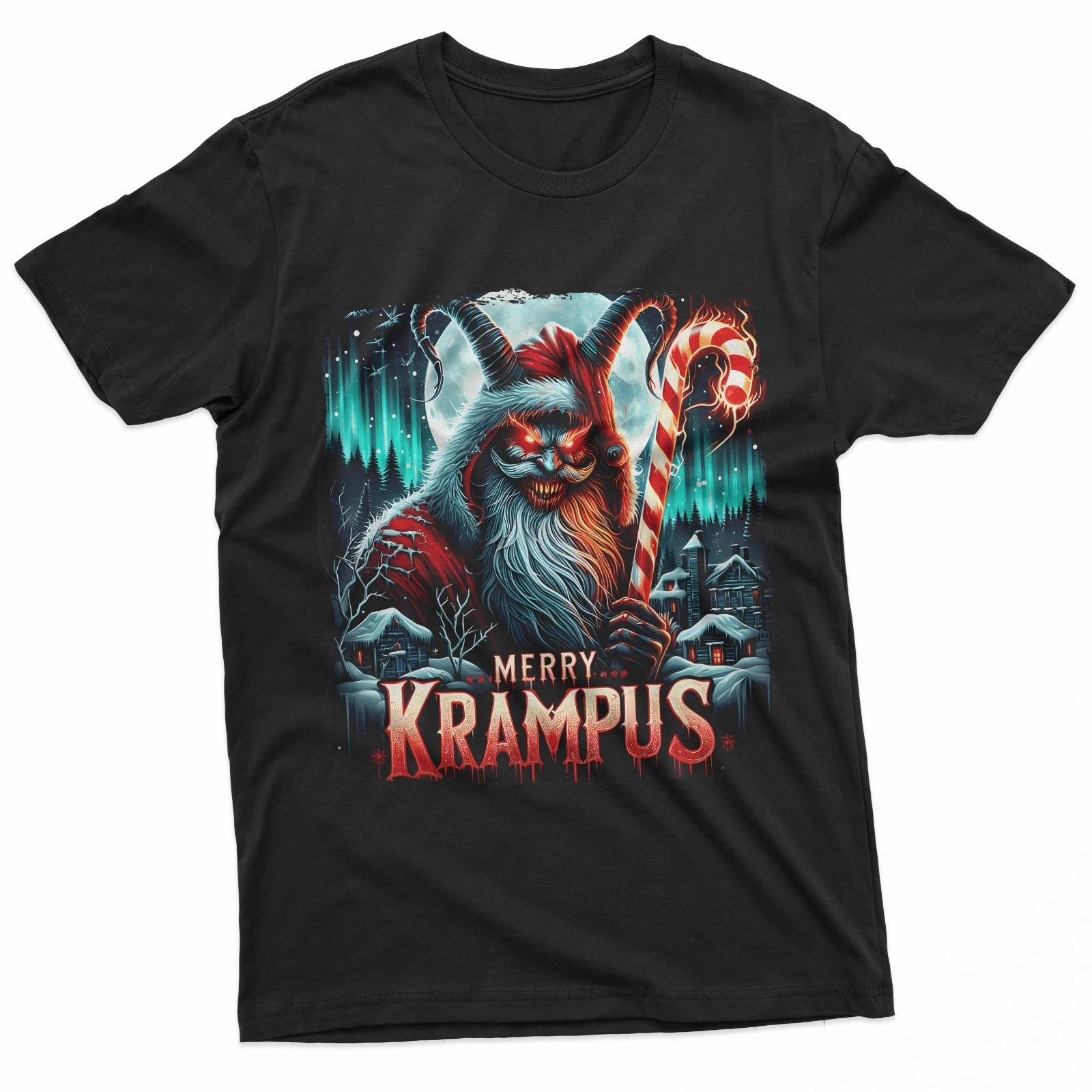 Krampus Dark Merry Krampus Mythical Christmas Xmas Horror T-Shirt S разноцветный