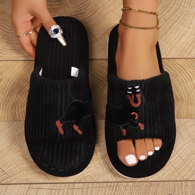 Neue Hausschuhe, Fellige offene Schuhe, Warme Pantoffeln für Paare