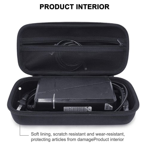 hard eva case storage bag, hard eva case storage bag, portable waterproof eva motorcycle charger storage bag, zipper closure, black keytowards