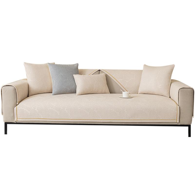 Sofa Cushion Non-Slip Stain-Resistant Chenille Sofa Cover Universal Cover High Sense Four Seasons Universal Light Luxury and Simplicity Sofa Slipcover