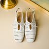 New Women Shoes Fashion Sandals Leather Knit Casual Slides Street Pumps
