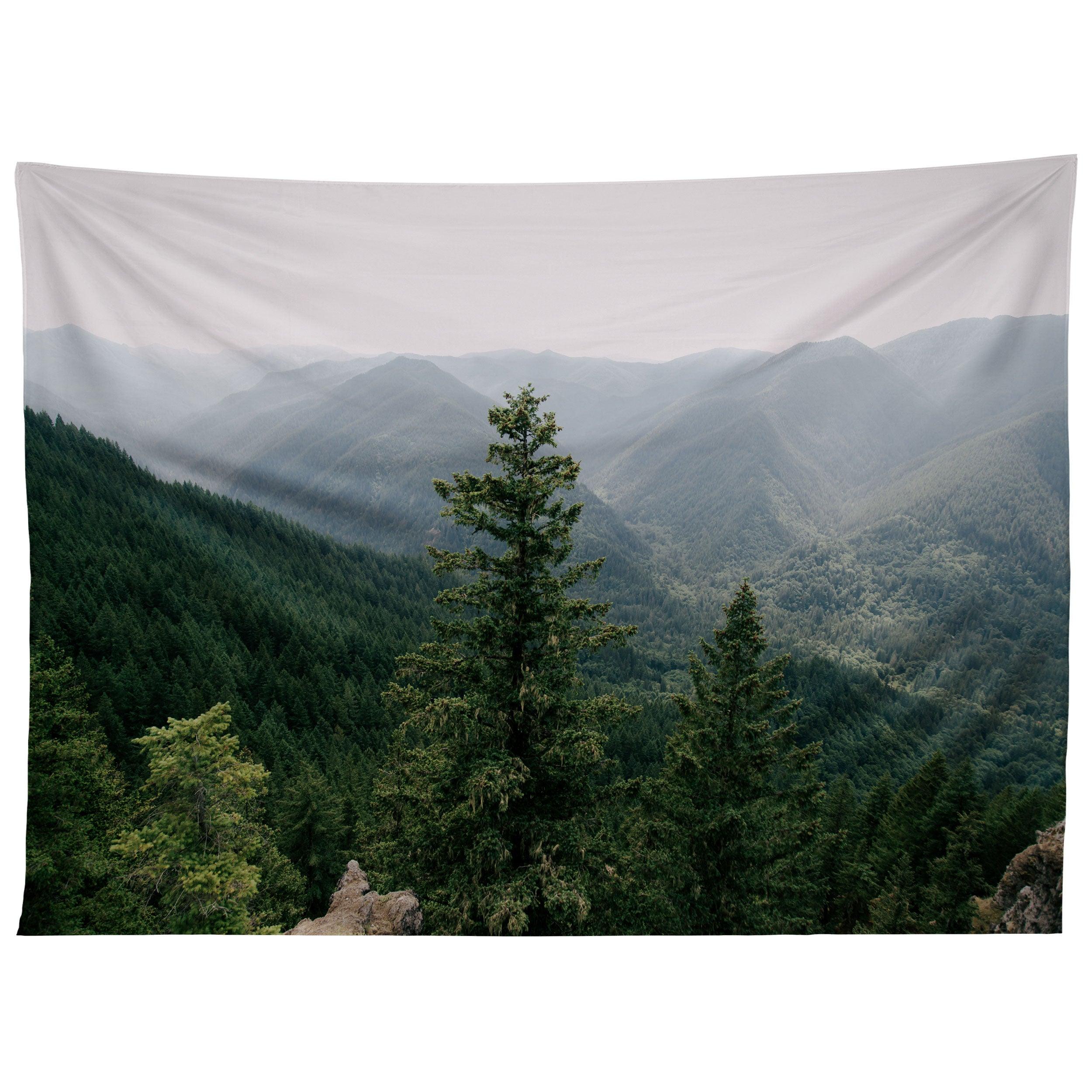 GREEN FOREST LANDSCAPE tapestry 75x100
