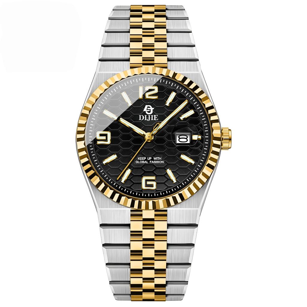 Frühling High-End Business Uhr Herren Vollautomatisch Stahlarmband Konzept Großes Zifferblatt Quarz Uhr