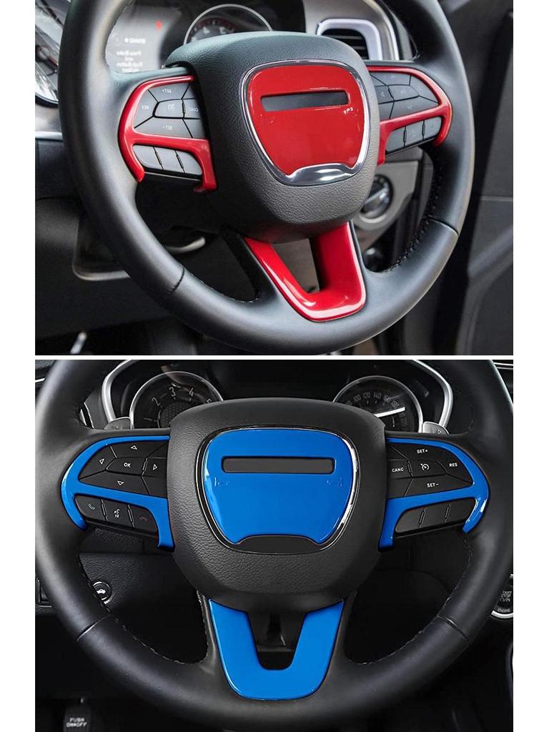 Samolepka na volant z uhlíkových vláken pro interiér Dodge Challenger 2015-2021