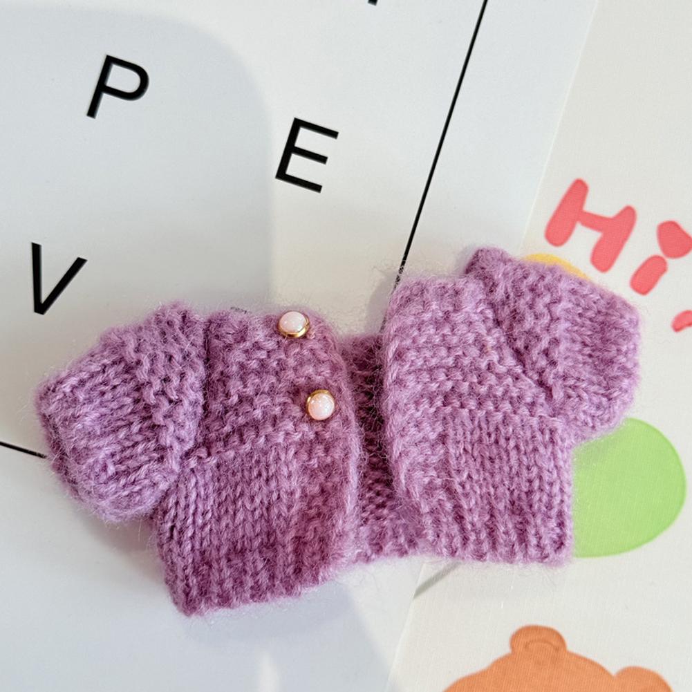 For 17cm/38cm Labubu Doll Clothes Fashion Dress Sweater Doll Clothes Color Match Cardigan Dolls Accessories Cute Decoration Little Clothes