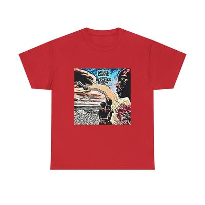 Miles Davis Bitches Brew Graphic Print Jazz Album Unisex Heavy Cotton T-Shirt