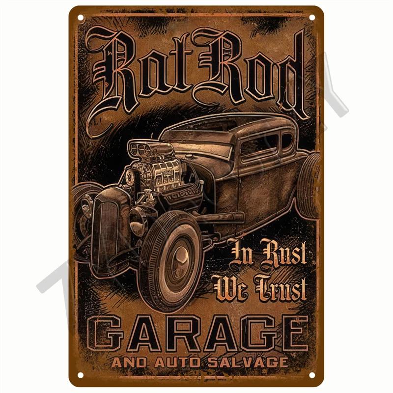 Vintage Metal Sign for Garage Gas Oil Spark Plug Tyre Service  Man Cave Club Bar Home Wall Decor Art Tin Sign Decorative Plaque
