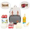 Diaper Backpack Baby Stroller Bag Mummy Daddy Waterproof Oxford Handbag Nursing Nappy Kits Maternity Packs USB Warmer Holder