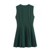 Spring 2025 Women's European & American Style Slimming Crepe Mini Dress