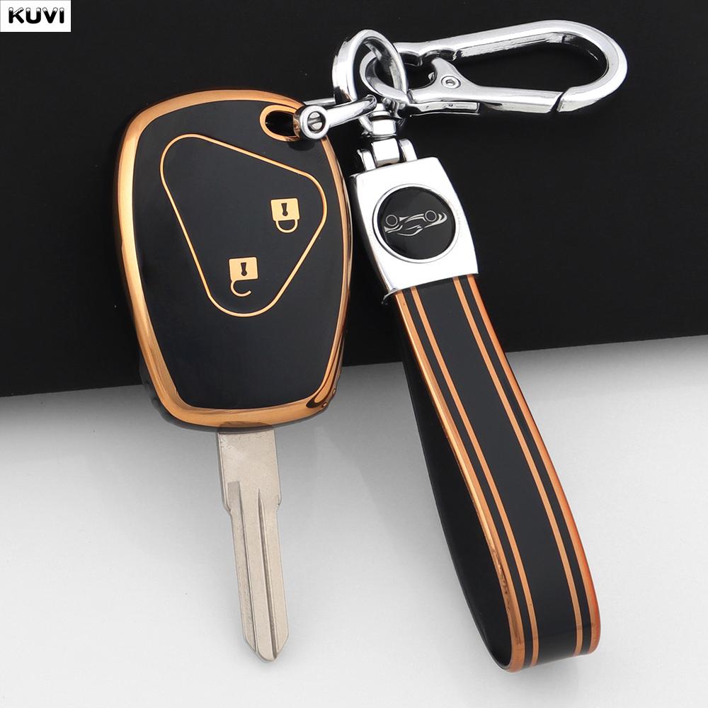 Fashion Tpu Car Key Case Cover For Renault Trafic Clio Duster Logan Dacia Sandero For Nissan Terrano Almera Holder Fob Keychain