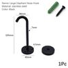 4Pcs Black Stainless Steel Top Hook Wall Bag Ceiling Fan Lamp Roof Fan U-Shaped Hooks