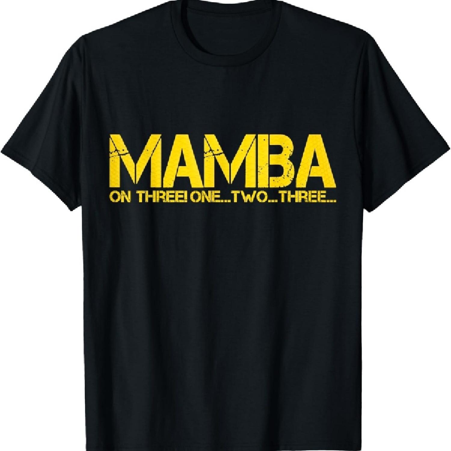 

BASKETBALL HOOP CHAMPION MAMBA ON THREE MOTIVATION T-Shirt_1 XXXXXL чорний