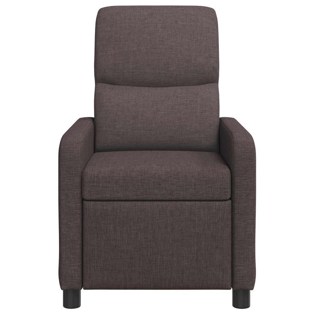 Recliner Dark Brown Polyester