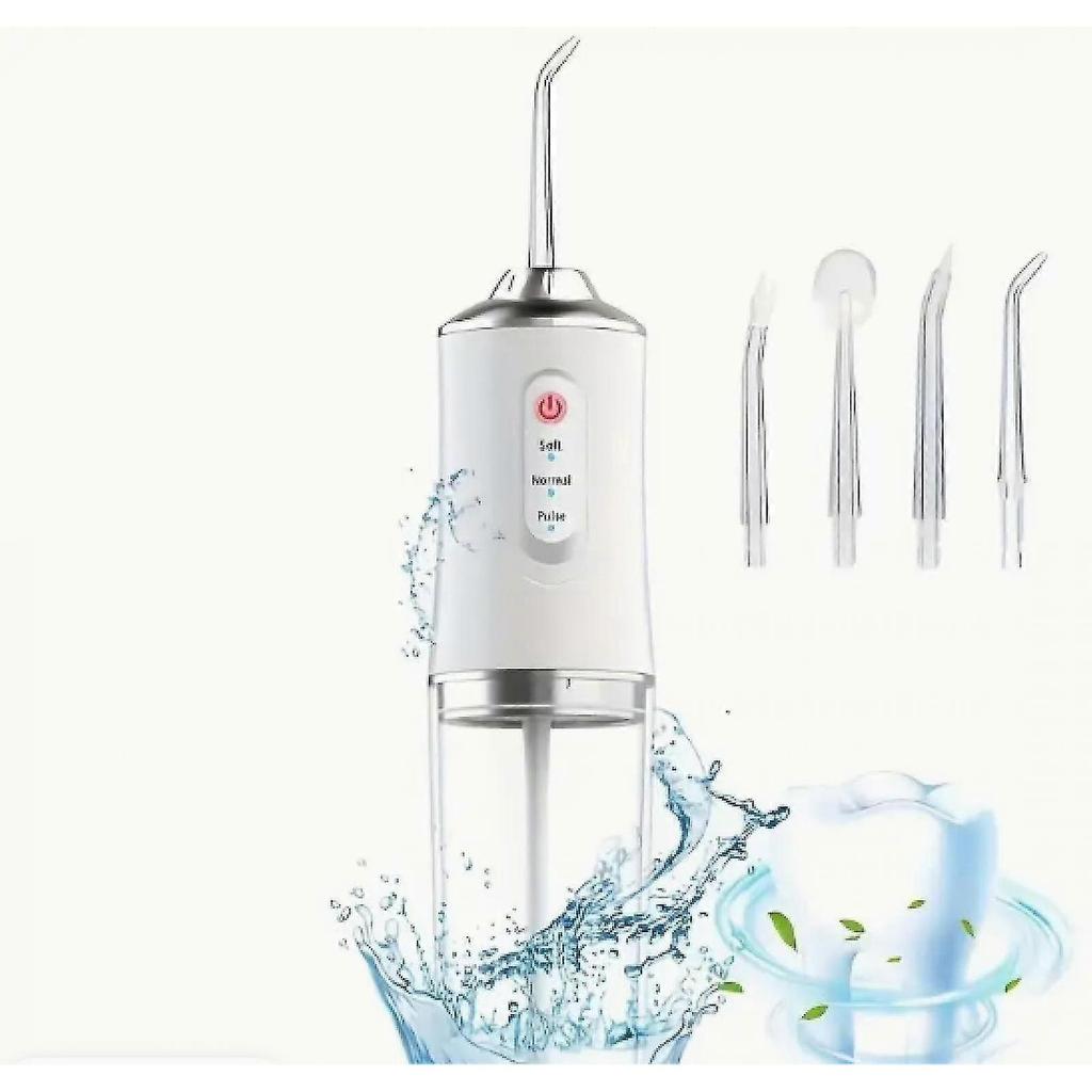 Electric Waterproof Teeth Cleaner: Get A Powerful, Portable Deep Cleaning Experience With Usb Rechargeable Water Spray less