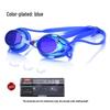 High-Definition Waterproof Anti-Fog Color-Plated Racing Swimming Goggles