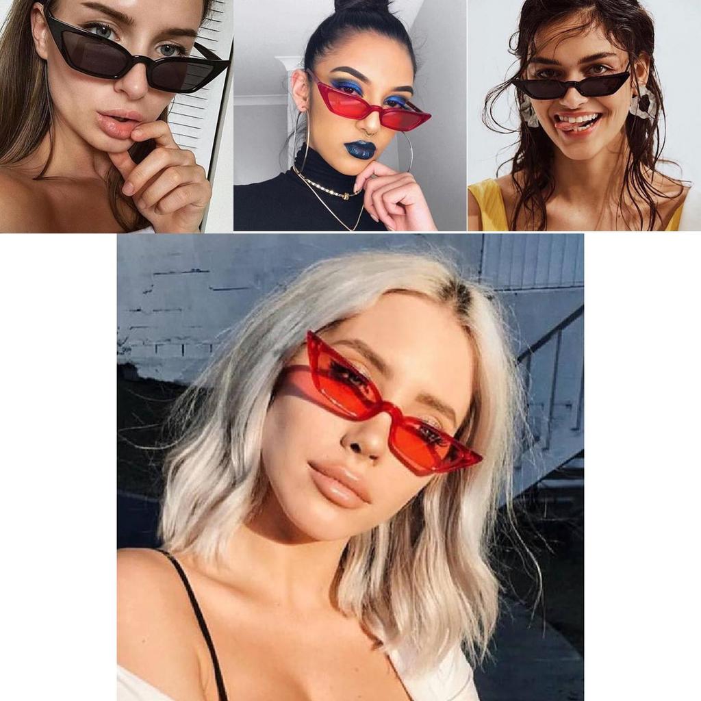 Elegant Women Cat Eye Design Sunglasses With Retro Small Eyeglass And Uv Protection