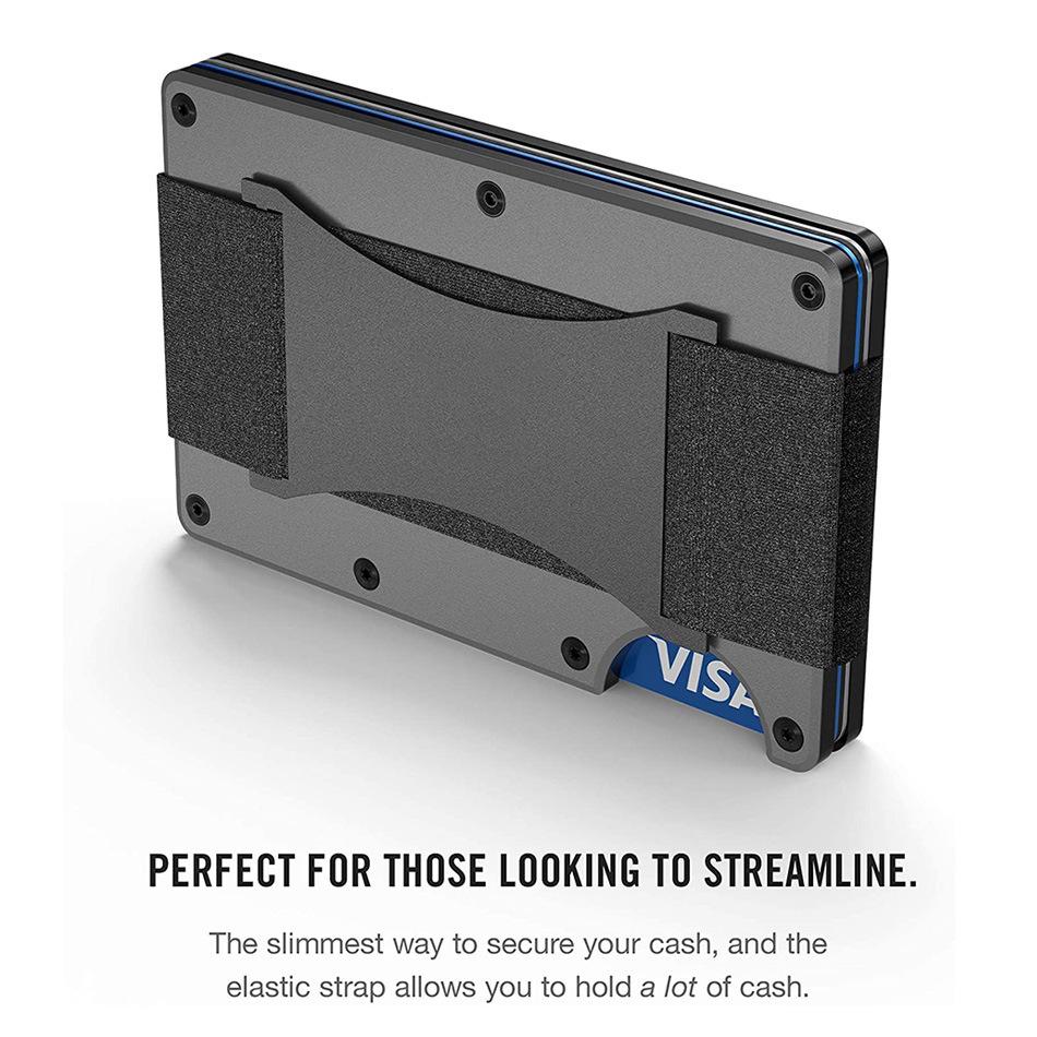 New RFID Blocking Carbon Fiber Wallet with Money Clip