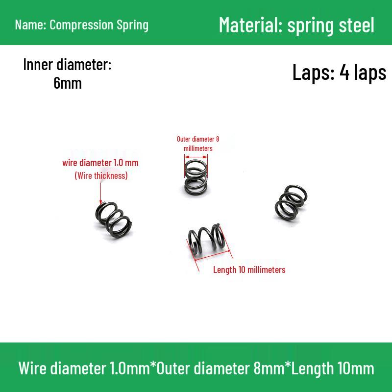 Heavy Duty Y-Type Compression Spring Shock Absorber, 1.0mm Wire Diameter, Outer Diameter 5-20mm.