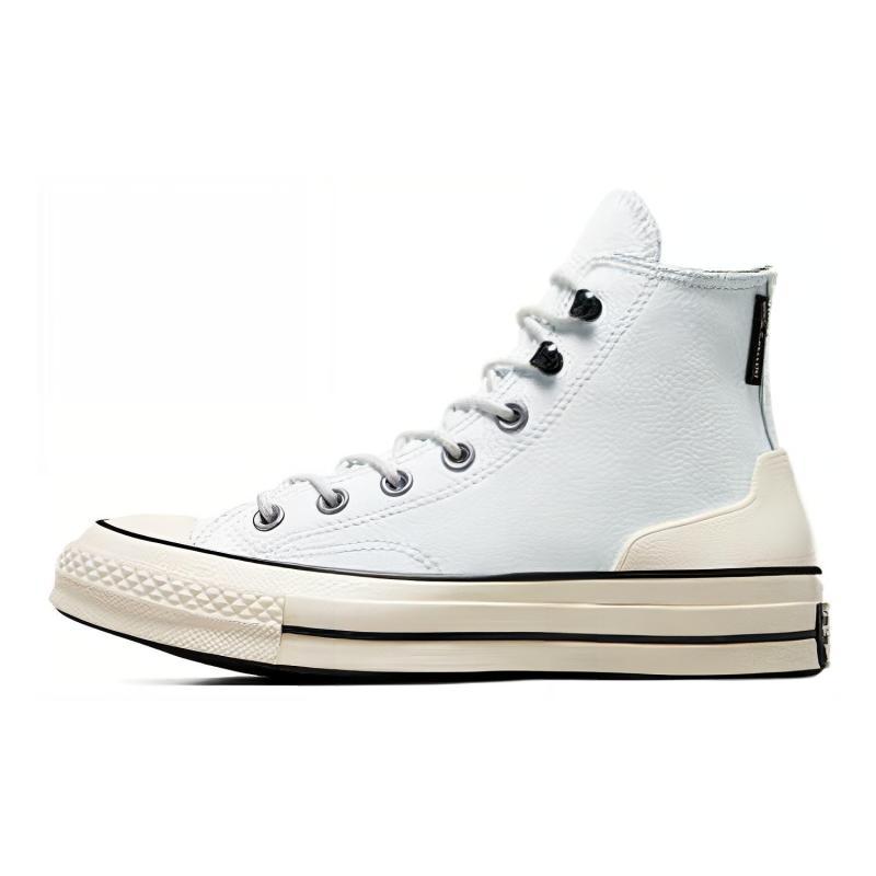 

Converse Chuck 70 Leather Comfortable Shock-Absorbing Abrasion Resistant High-Top Board Shoes Unisex Grey 35