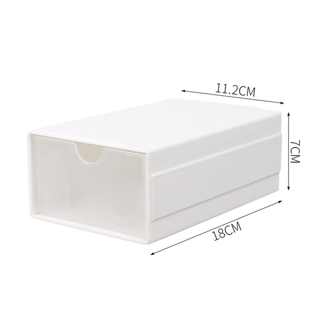 Drawer Storage Box Plastic Desktop Drawer Storage Organizer Space Saving Multipurpose Drawer