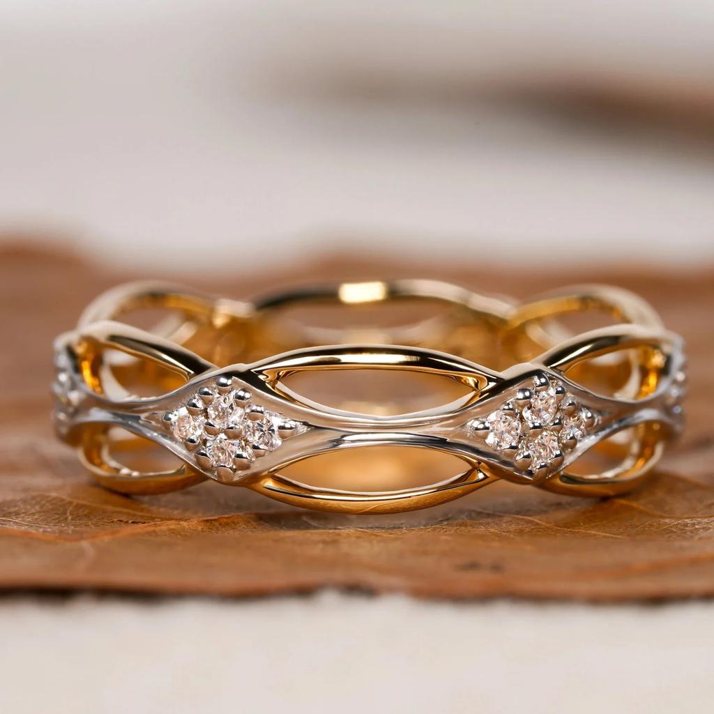 Exquisiter Verlobungsantragsring Damen Luxus Glitzer Modeschmuck Hochzeitsbankett Accessoire Geburtstagsgeschenk