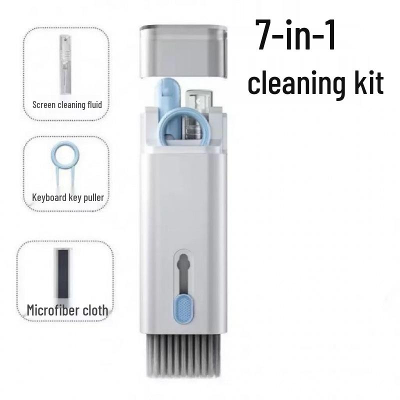 7-in-1 Multi-Tool: Keyboard & Screen Cleaning Kit with Bluetooth Headset Cleaner