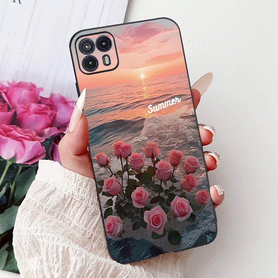 For Motorola Moto G50 Case XT2137-1 XT2137-2 Cover Cute Cat Flower Cartoon TPU Back Shell For Motorola Moto G50 5G XT2149-1 Capa