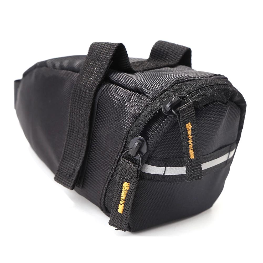 1-10pcs 1L Bicycle Saddle Bag Rainproof Portable Storage Bag Polyester Fiber Rear Seat Bag Splash Cycling Accessories Hot Sale