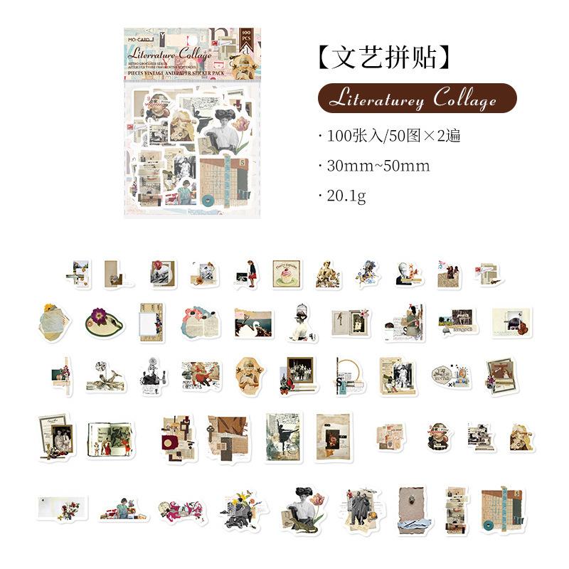 100pcs/1 lot Paper-packaged vintage series vintage DIY decoration base