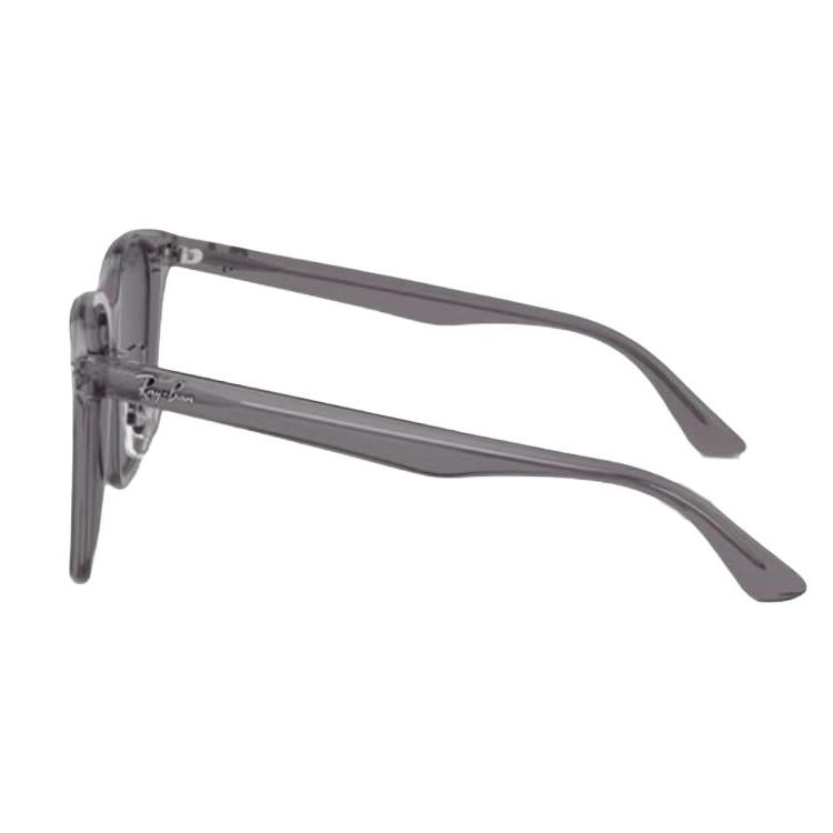 RayBan Logo Detail Square Sunglasses Unisex Couple Dark Grey