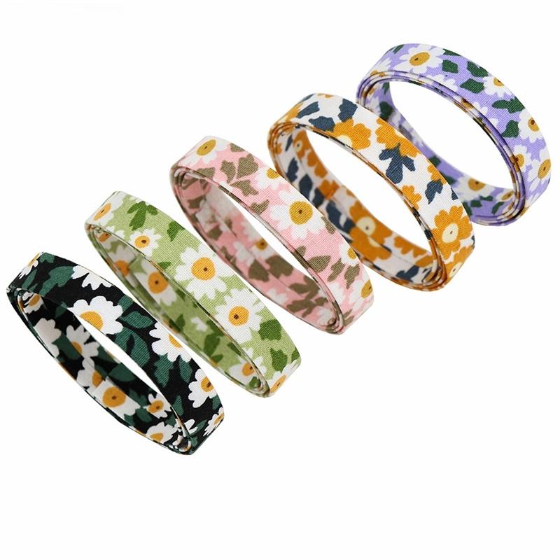 1m Flower Ribbon for Pet Collar Material Accessories Decorative Ribbons DIY Hair Bows Handmade