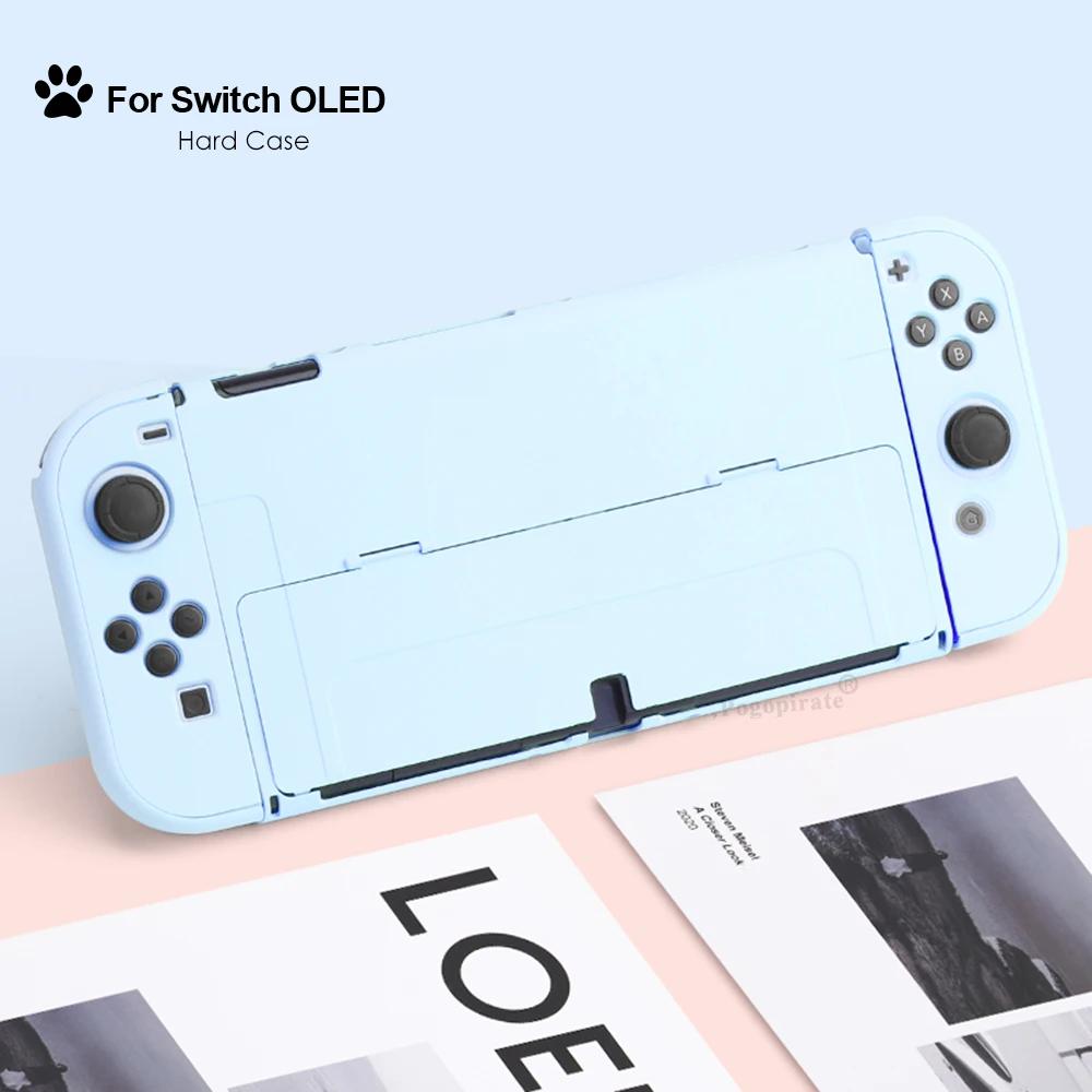 

Чехол Dropshipping Gradient Case для Nintendo Switch OLED Защитный жесткий чехол для консоли JoyCons Shell PC Protector для NS OLED Access светло-синий