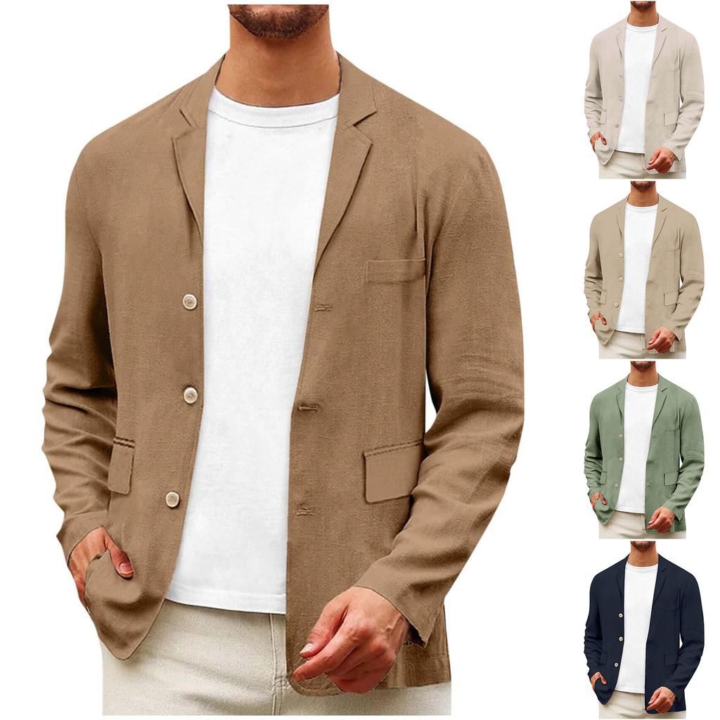 Men'S Single Breasted British Fashionable Casual Suit Jacket Youth Suit