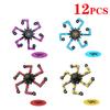 4/12/24PCS Fingertip Mechanical Gyroscope Deformation Mechanical Chain Stress Reduction Puzzle Robot Gyroscope Party Favors
