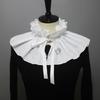 Women Vintage Ruffle False Collar Victorians Stand Up Collar Shawl Shrug Capelet