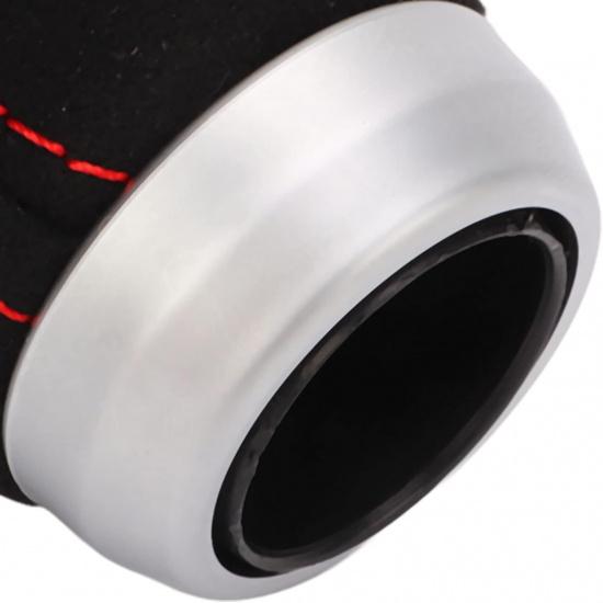 Aramox 6rychlostní hlavice řadicí páky do auta 6rychlostní hlava řadicí páky Stříbrná Ergonomická Odolná Náhrada za (Černý top)