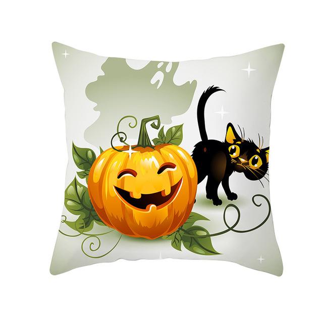 Halloween Pillows, Pumpkin and Black Cat Series Pillow Cases, Holiday Decoration Pillow Cases