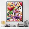 Disney Diamond Painting Goofy und Max Geburtstagsparty Thema Illustration Cartoon 5D Diamant Kreuzstich Mosaik Heimdekoration Geschenk