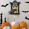 Halloweenské noční světlo Vrána Gotické Havraní ptáci na Církevním oblouku Nástěnné svítidlo pro Halloween Noční stolek Ložnice Obývací pokoj Dekorace